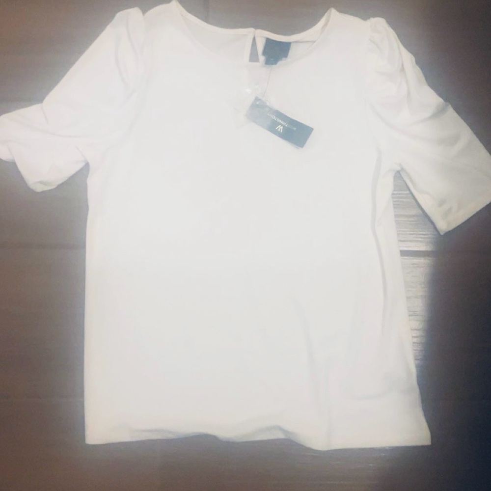 Worthington Classic White Short Sleeve Top